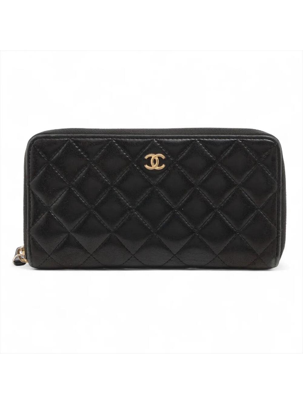 Chanel Matelasse Lambskin Zip Round #279966C39B